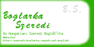 boglarka szeredi business card